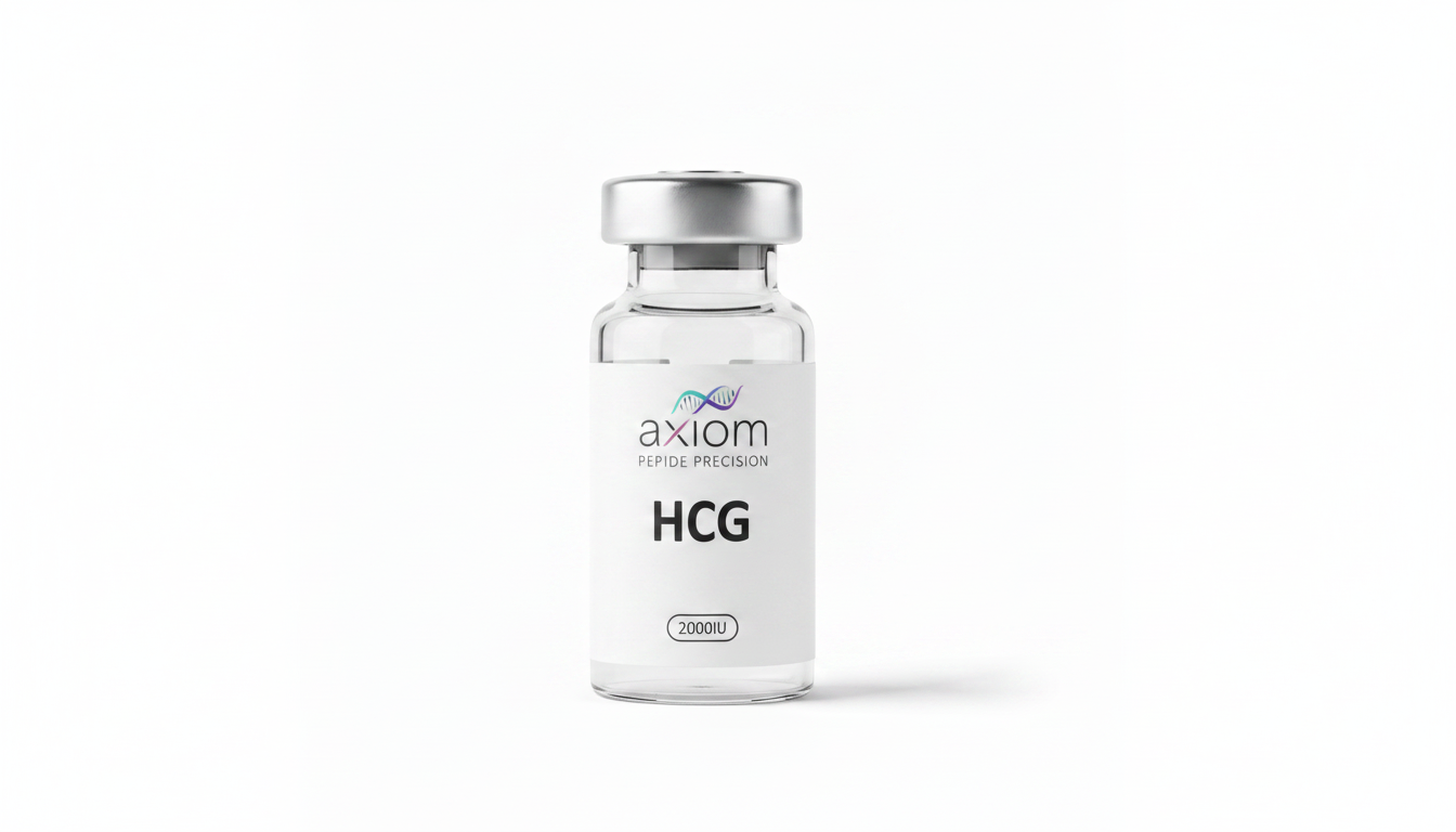 HCG research peptide vial