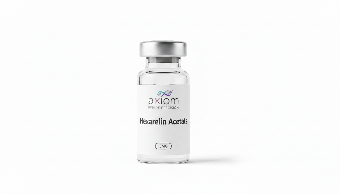 Hexarelin Acetate research peptide vial