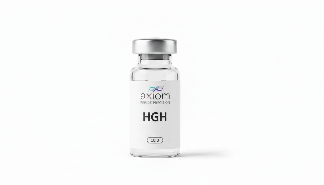 HGH research peptide vial