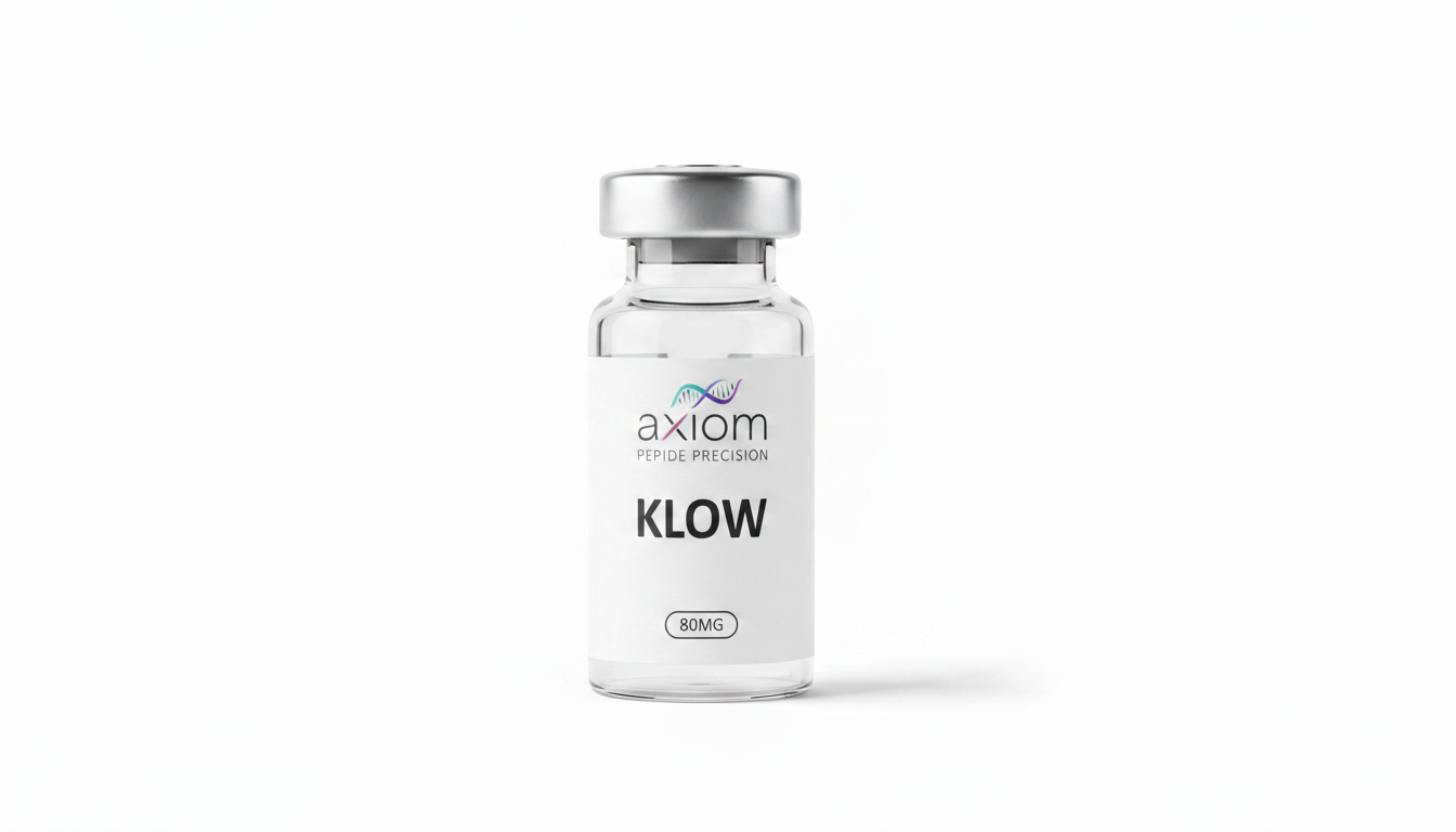 KLOW research peptide vial