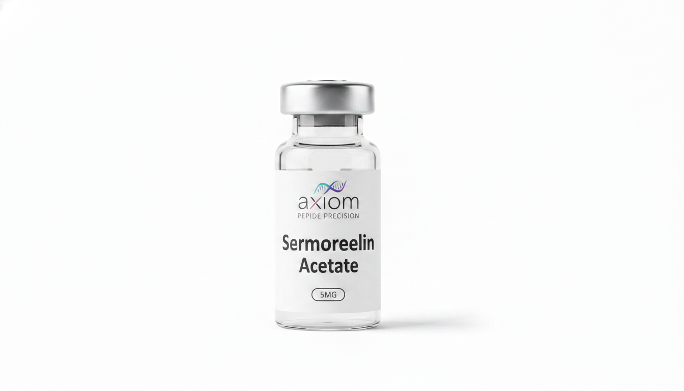 Sermorelin Acetate research peptide vial