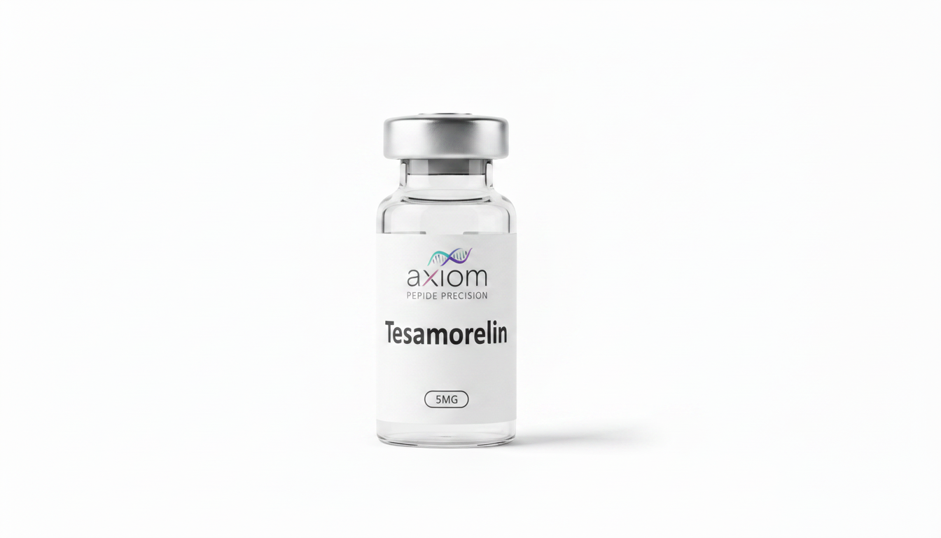 Tesamorelin research peptide vial